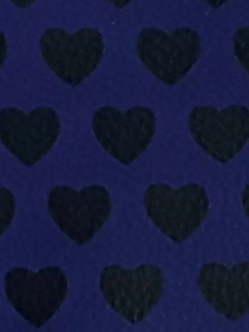 Set of 2 Ipsy Heart-Pattern Zip Cosmetic Bags: 1 Purple/Black & 1 Hot/Light Pink